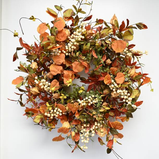 Primrue Wreaths Handcrafted Faux 24'' Wreath | Wayfair