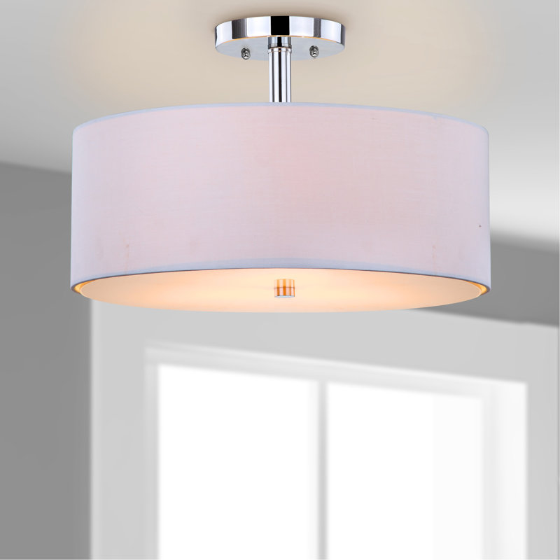 Billie Fabric Semi Flush Mount
