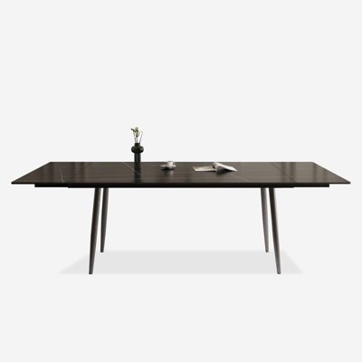 Homeira  62.9" to 94.4" Extendable Dining Tables for 6 to 10 -   Rectangle  Sintered stone Dining Table