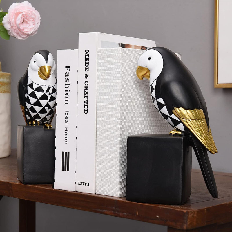 Contemporary Resin Non-Skid Bookends