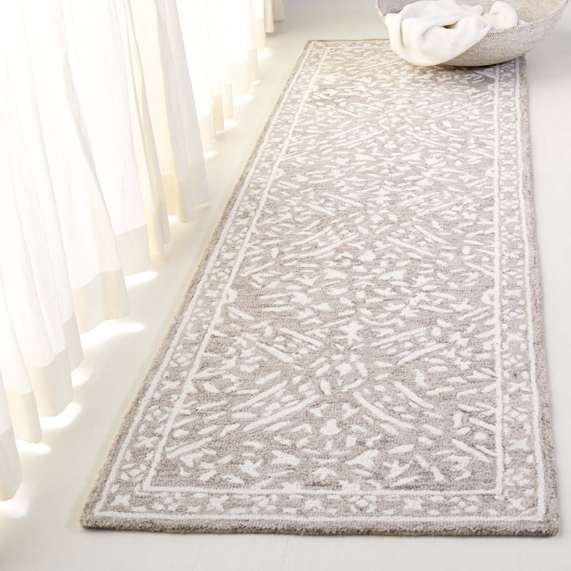 Olivier Lauren Ralph Lauren Hand Tufted Wool & Cotton Damask Rug, Runner 2'3" x 8'
