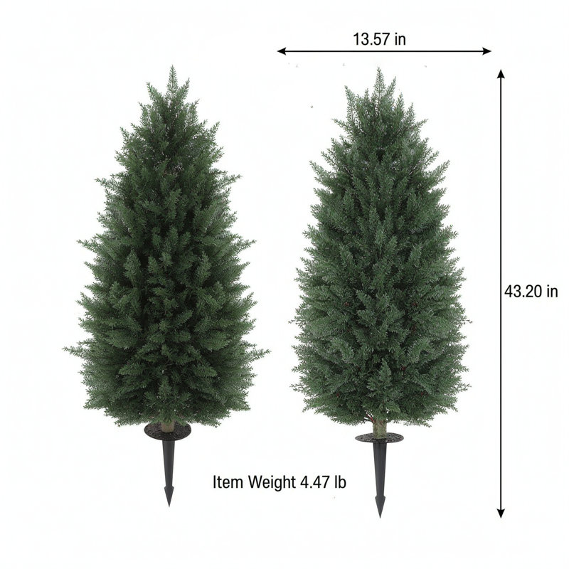 43.2 " H Faux Cedar Tree