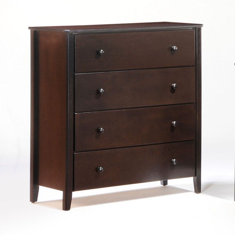 Commode 4 tiroirs Brancaster, Chocolat
