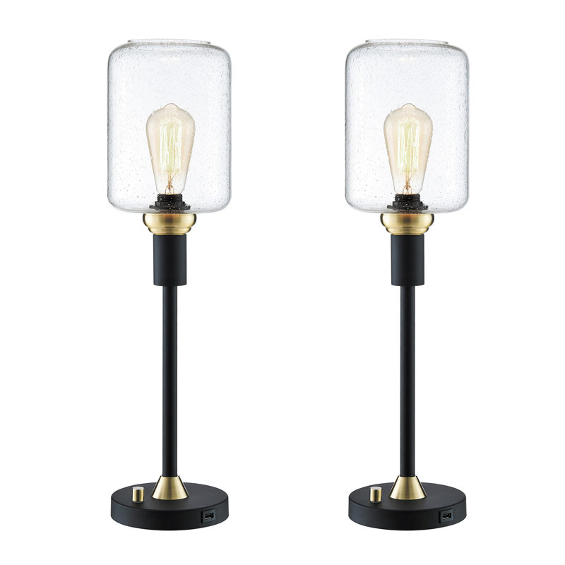 Lievin Metal USB Torchiere Lamp