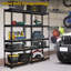 Tablette de rangement 35 po x 18 po x 72 po, support de rangement de garage robuste, réglable à 5 niveaux, noir-129742225