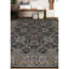 Tapis noir et crème noué à la main de haute qualité