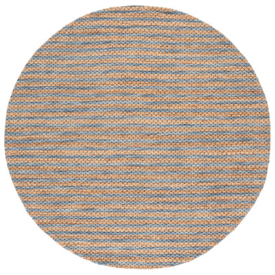 Martha Stewart 9526 jute touffeté à la main à 40%; 40% laine; Tapis rayé 20% coton