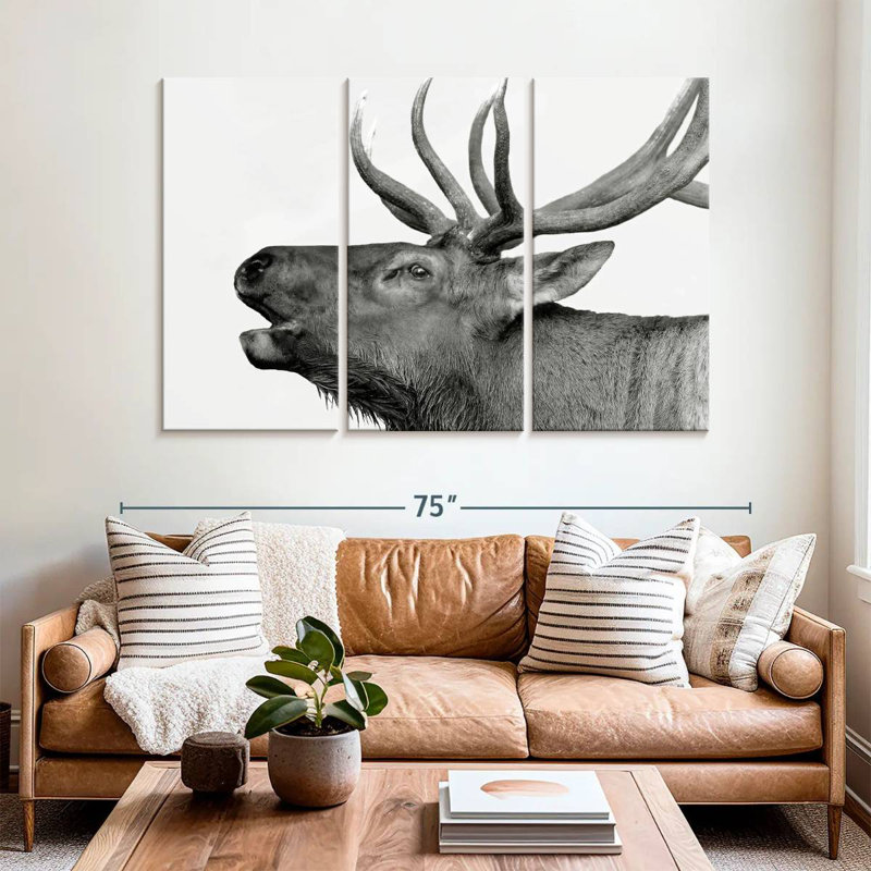 Brampt Deer Call, H 42 po x l 65 po