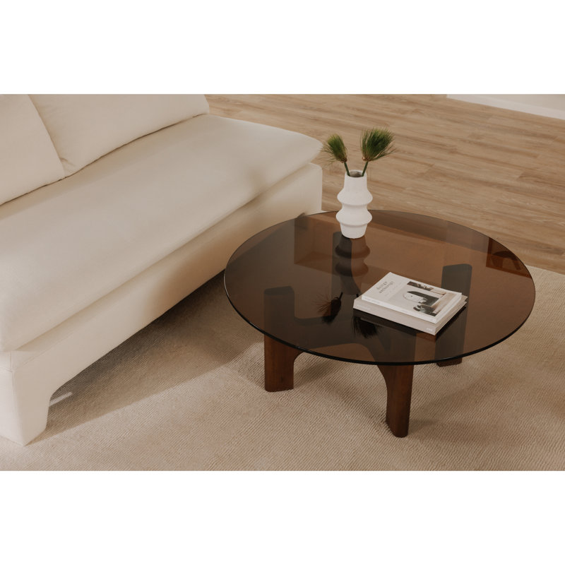 Gallia Glass Top Single Coffee Table