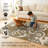 Ochre Ikat Grey/Gold Performance Flatweave Washable Oriental Indoor / Outdoor Rug-1864179480