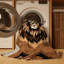 Tapis lavable Lions Big Cats-918151205