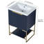 Meuble-lavabo autoportant 24 po avec lavabo en résine Modern