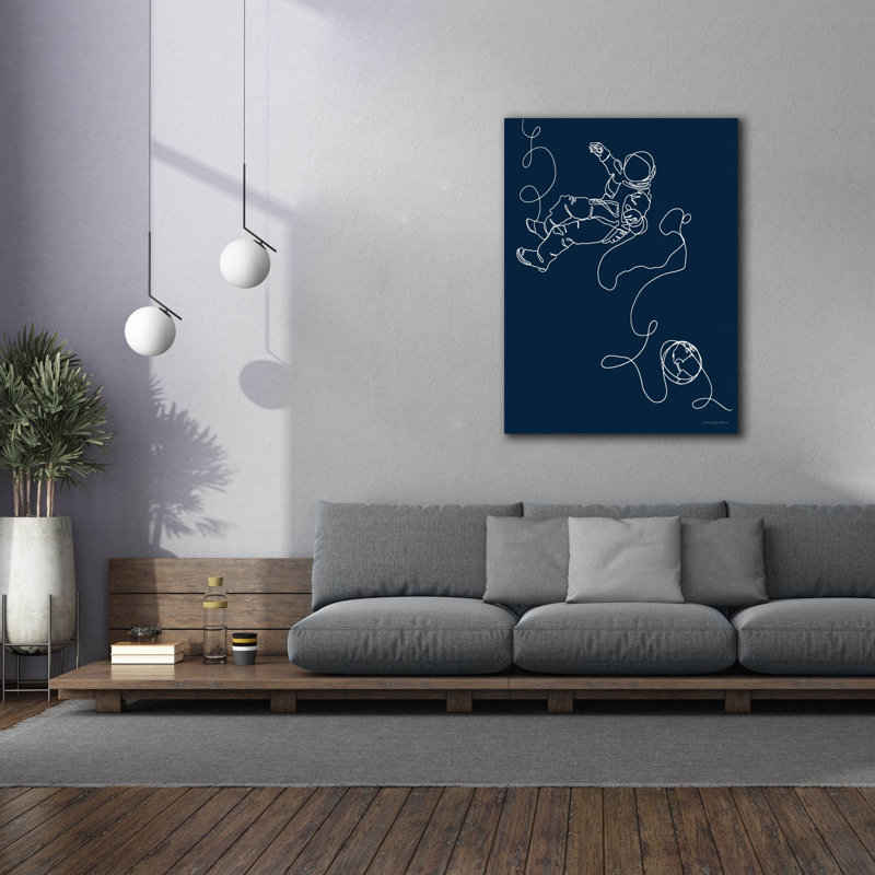 Toile épique «Lines In Space 1» par Kamdon Kreations, 40 po x 54 po, H 54 po x l 40 po