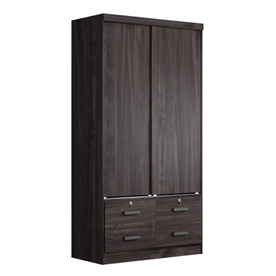 Toles Modern Double Sliding Door Armoire by Ebern Designs