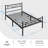 88.5cm Height Metal Bed Frame with Cloud-inspired Design Headboard-1728488639-1728488638