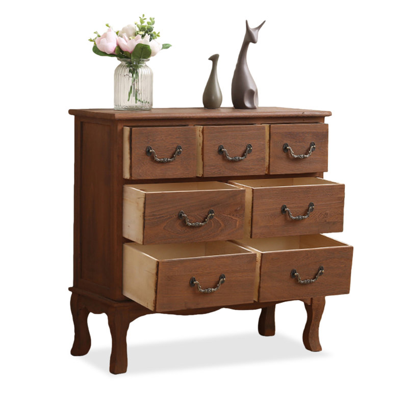Brown Solid Wood Accent Cabinet, Brown