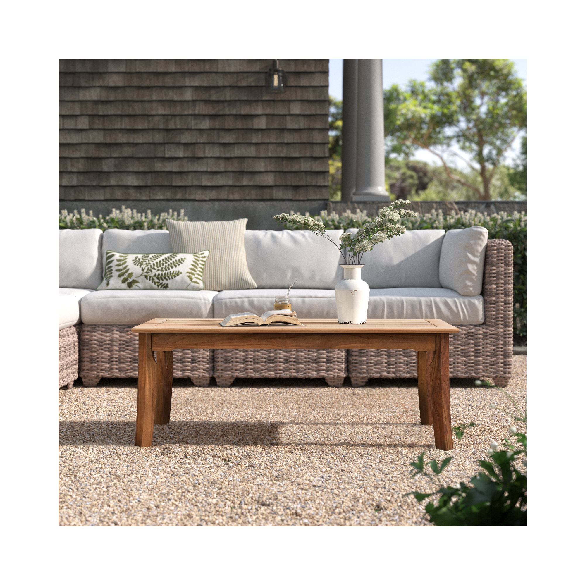 47'' Teak Outdoor Coffee Table