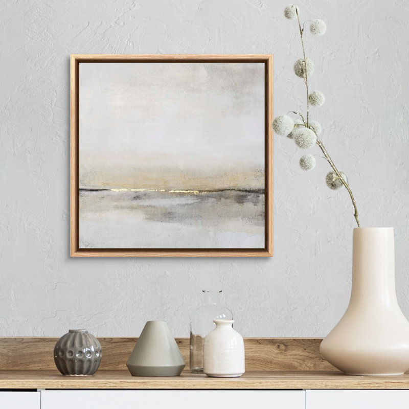 «Horizontal Flow I» par Tim O'Toole - reproduction d'art sur toile, Toile avec cadre flottant, H 17,25 po x l 17,25 po