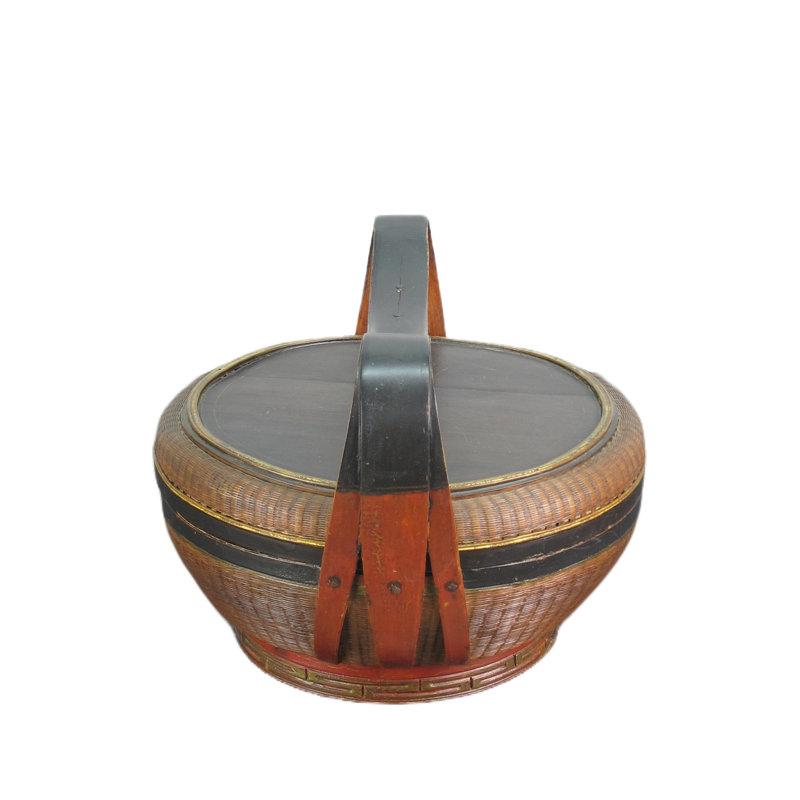 Asian Classic Bamboo Basket Decorative Box
