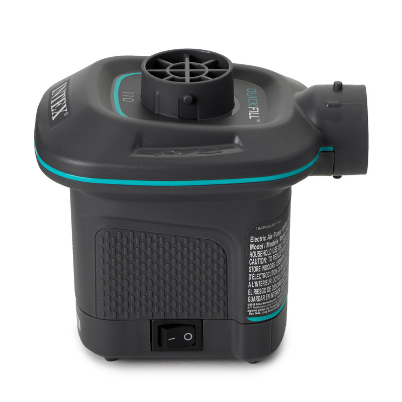 Intex 120V AC Electric Quick Fill Air Pump with 3 Interconnected Nozzles, 6 Pack