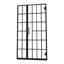 Porte de douche l 40 po x H 72 po noir mat avec miroir de salle de bain pivotant 40 po x 72 po et élément fascinant