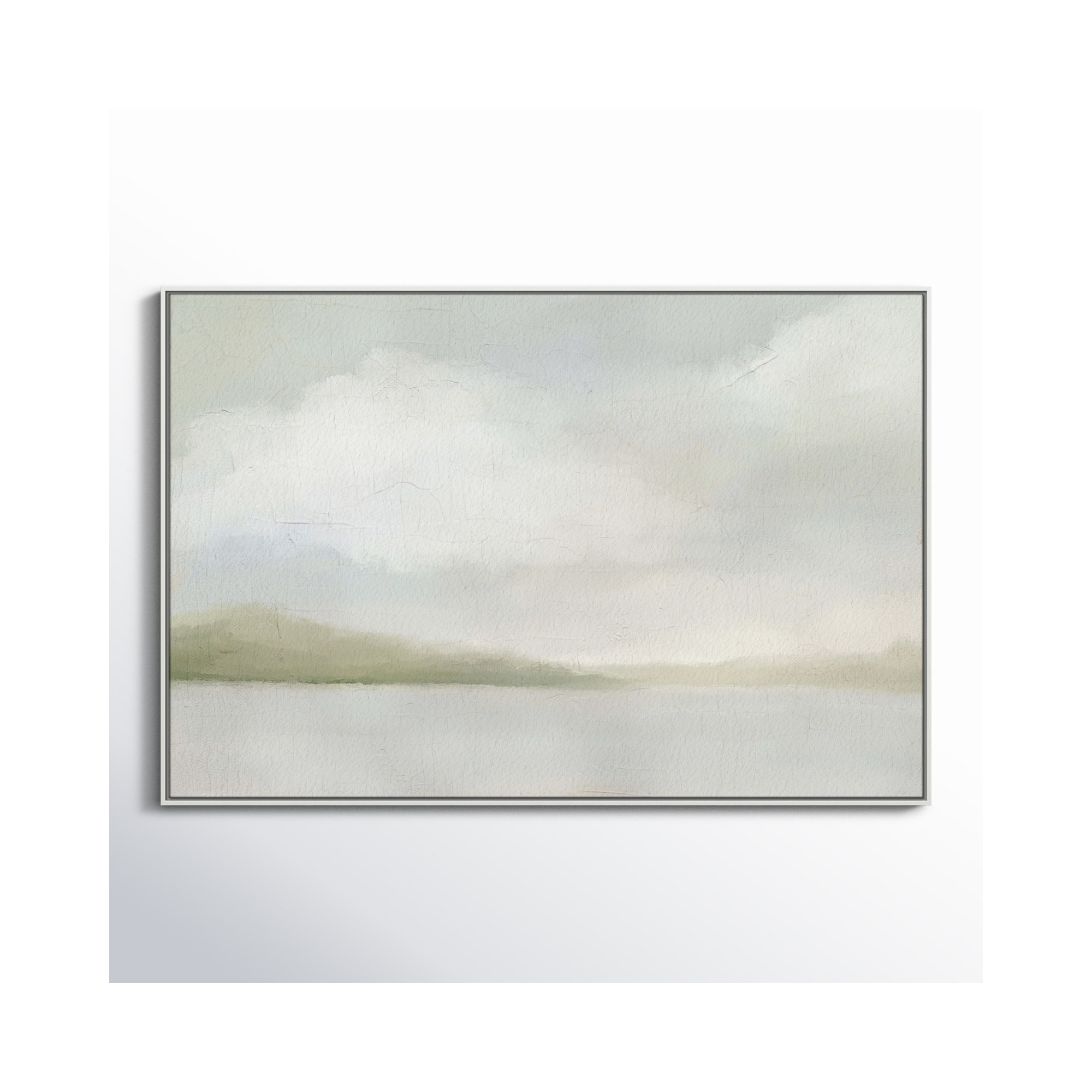 A Tranquil Morning, 41.5" H x 61.5" W, White