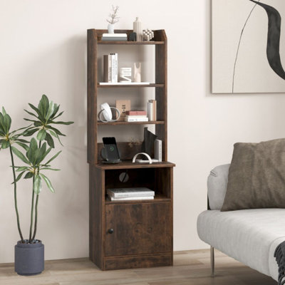 Tables de chevet hautes tables de chevet avec 5 tablettes ouvertes et armoire