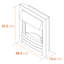 Helios Adam 48.5 cm W Electric Fireplace Insert with 6824.28 BTU-17787835