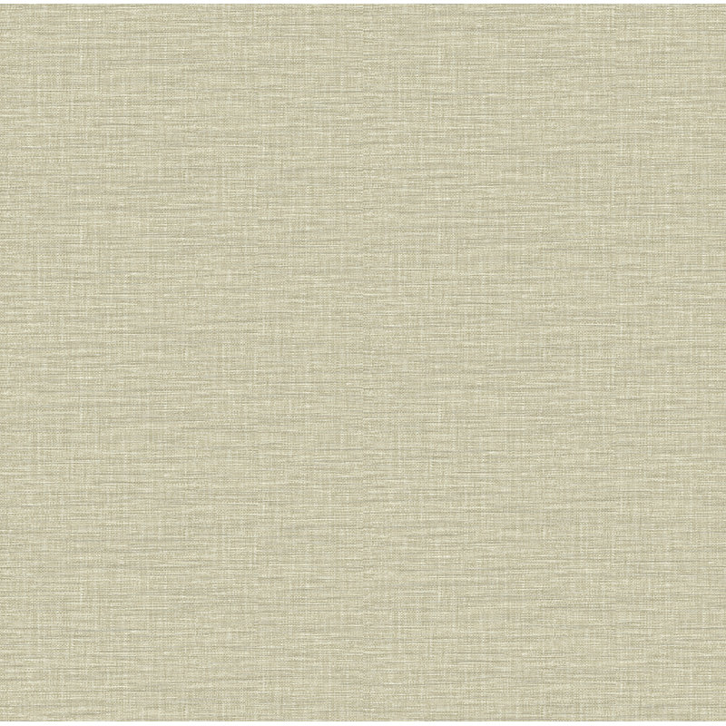 Godalming Silver Faux Linen Wallpaper, Light Grey