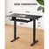 Wasat Height Adjustable Computer Standing Desk with Keyboard Tray For Home Office
