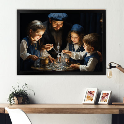 «Judaism Family Dreidel Drama», reproduction sur toile