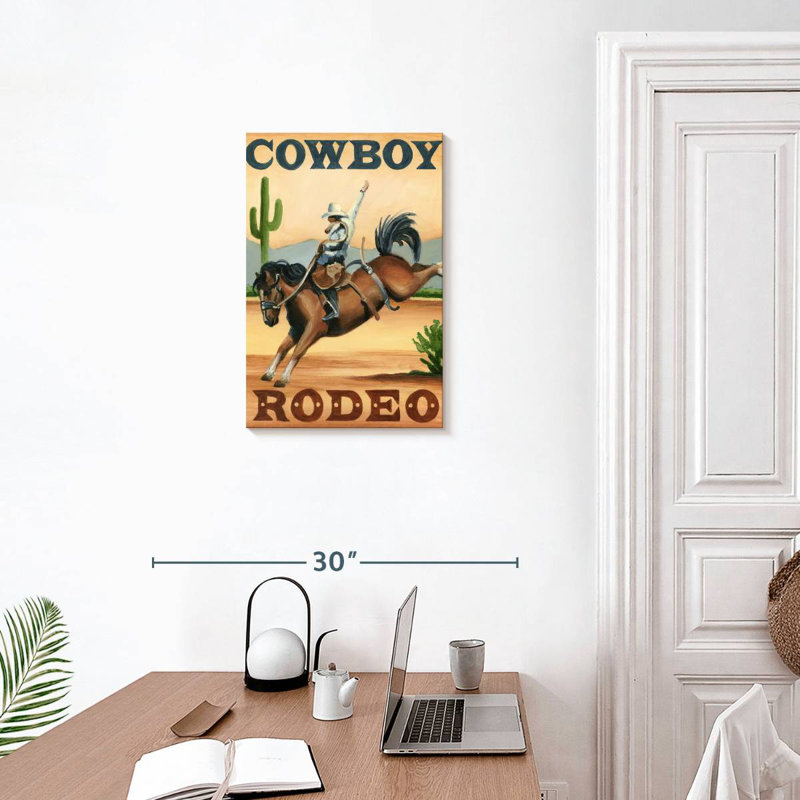 Lelar Cowboy Rodeo, 24" H x 16" W