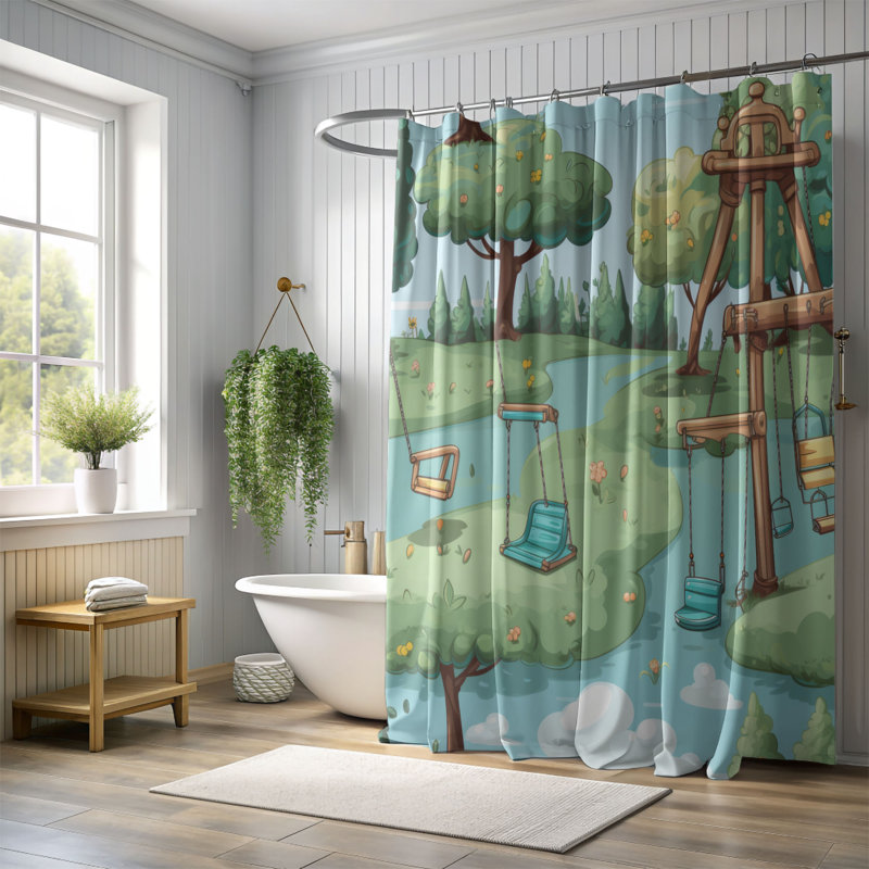 Rideau de douche Playtime Zone - Premium, H 74 po x l 71 po