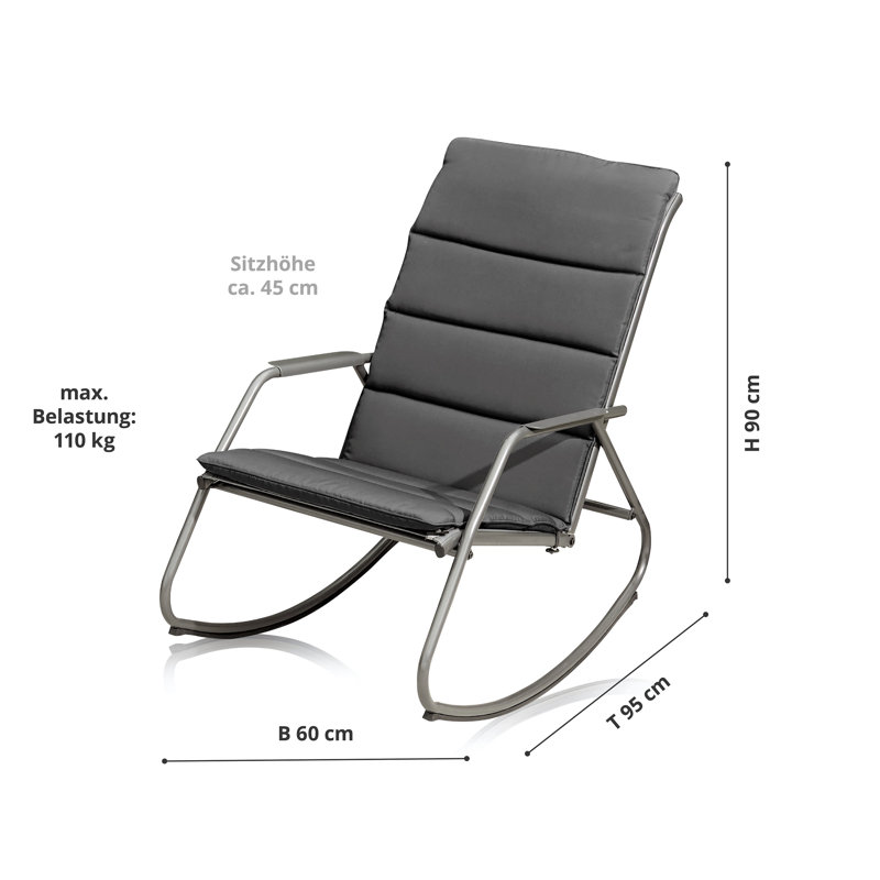 Bexlee Powder Coated Steel Outdoor Chair