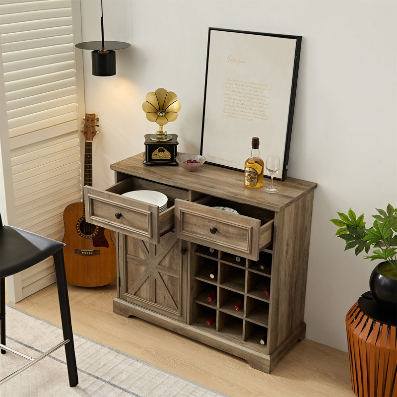 Armoire bar 2 tiroirs Farmhouse