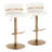 Swivel Upholstered Faux Leather Adjustable Height Counter Stool with Steel Frame-103133936