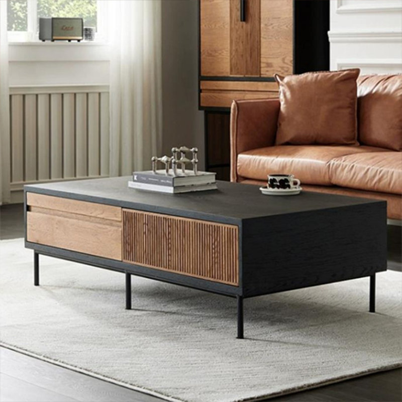 Hand-carved coffee table