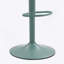 Ensemble de 2 tabourets de bar pivotants à hauteur ajustable en cuir synthétique avec dossier ergonomique, base robuste - vert menthe-949116338