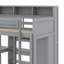 Lit mezzanine simple avec tablettes et garde-robe-1270372112