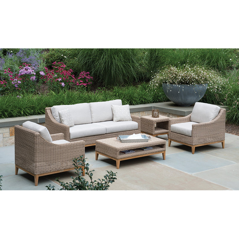 Frances Outdoor 3 - Seat Patio Sofa, Frances Sea Salt, Demo Fog