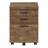 Brown Laminate Contemporary Rolling File Cabinet With Storage Drawers & Printer Stand-1008904157