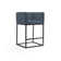 Upholstered Counter Stool with Metal Frame