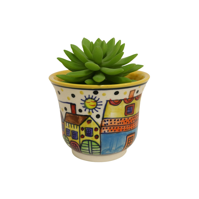 Multicolore pot à fleurs Home & Manor