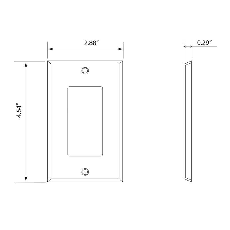 1-Gang Rocker Wall Plate