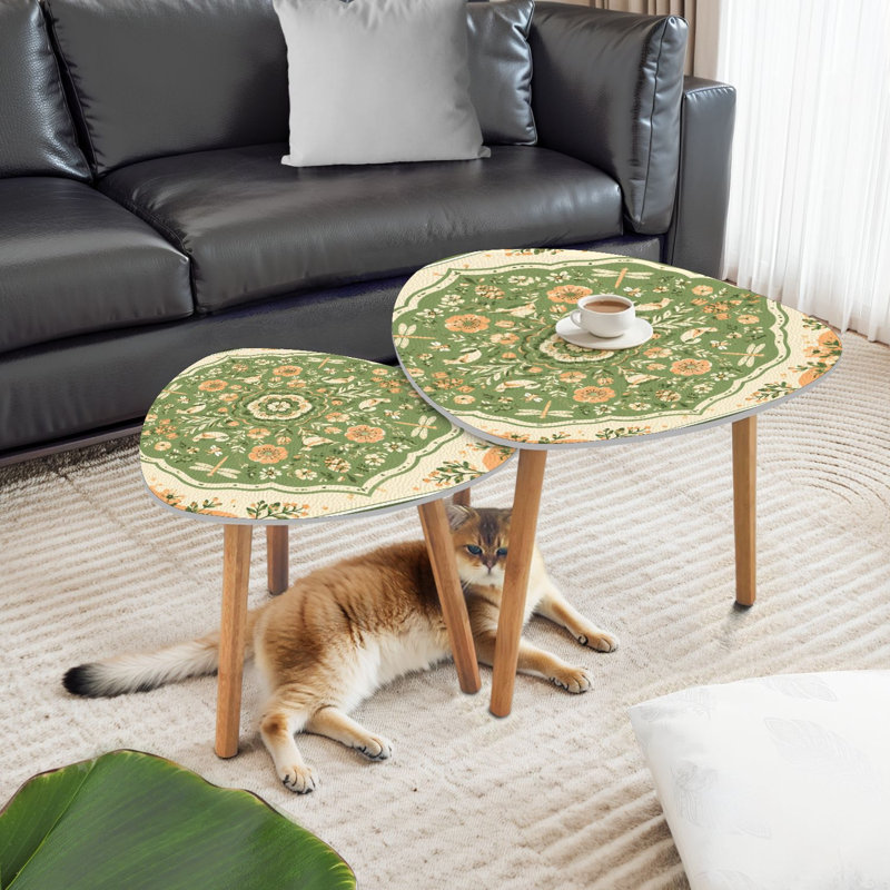 Ensemble de 2 tables basses gigognes Triangle