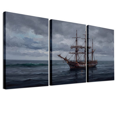 Ensemble de 3 toiles sur trois mâts