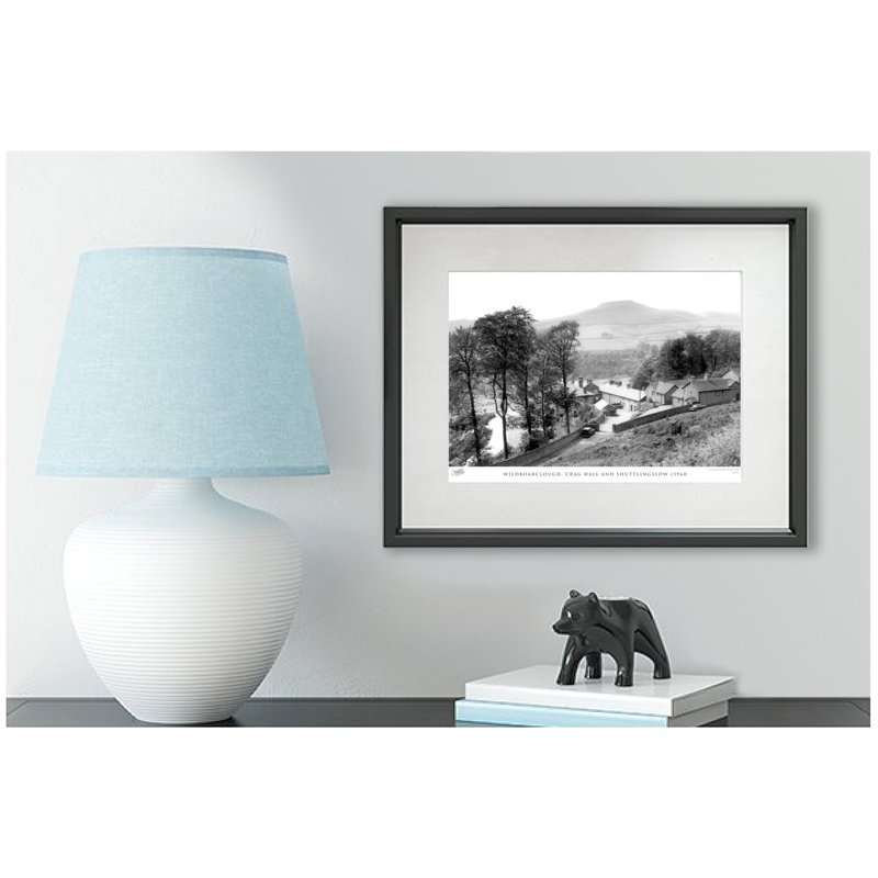 Wildboarclough, Crag Hall And Shuttlingslow C1960 - Single Picture Frame Print, 60cm H x 80cm W x 2.3cm D