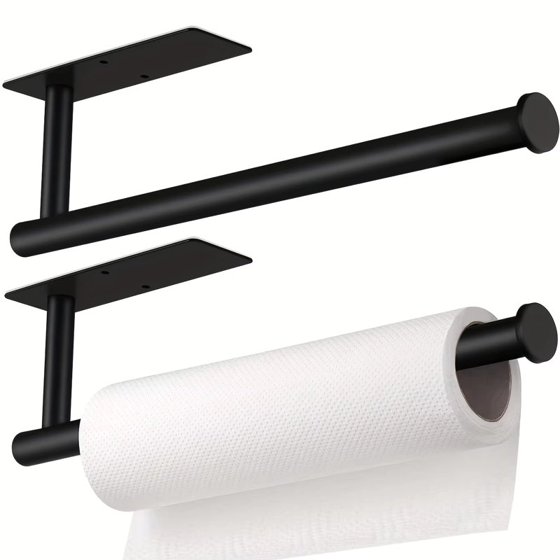 Ensemble de 2 porte-serviettes de papier sous armoire en acier inoxydable