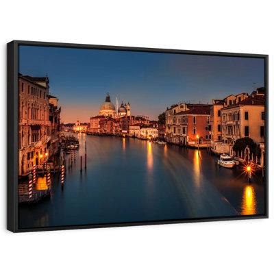 Grand Canal At Dusk Canvas Print