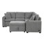 Canapé-lit modulaire convertible en L 84,7 po-148739498
